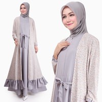 Fashion Wanita Gamis Wanita | Hana Maxi | Dress Muslim Original - Hijau Mint