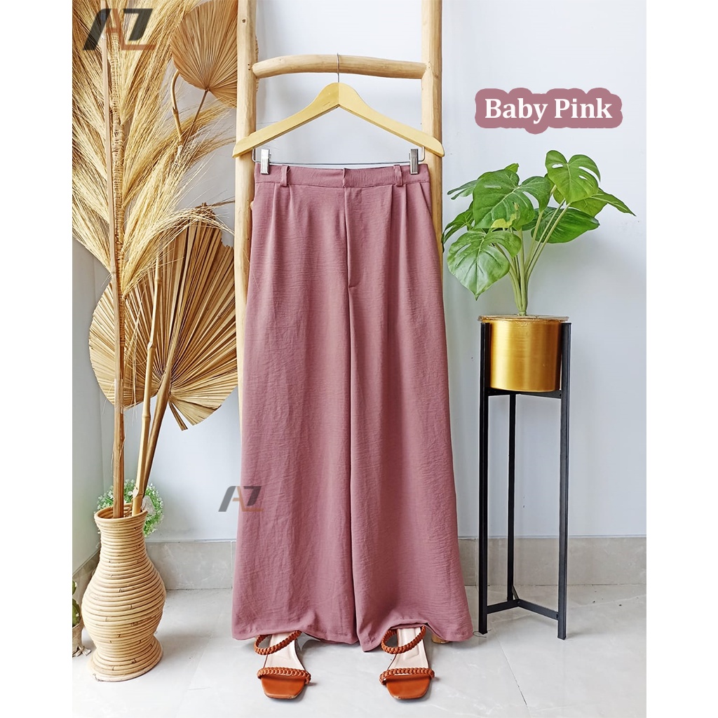 Viola Kulot Highwaist Premium / Celana Kulot Wanita Cullote Highwaist Panjang / Celana Wanita Kekinian Kulot Crinkle Cringkle Crincle Airflow Premium