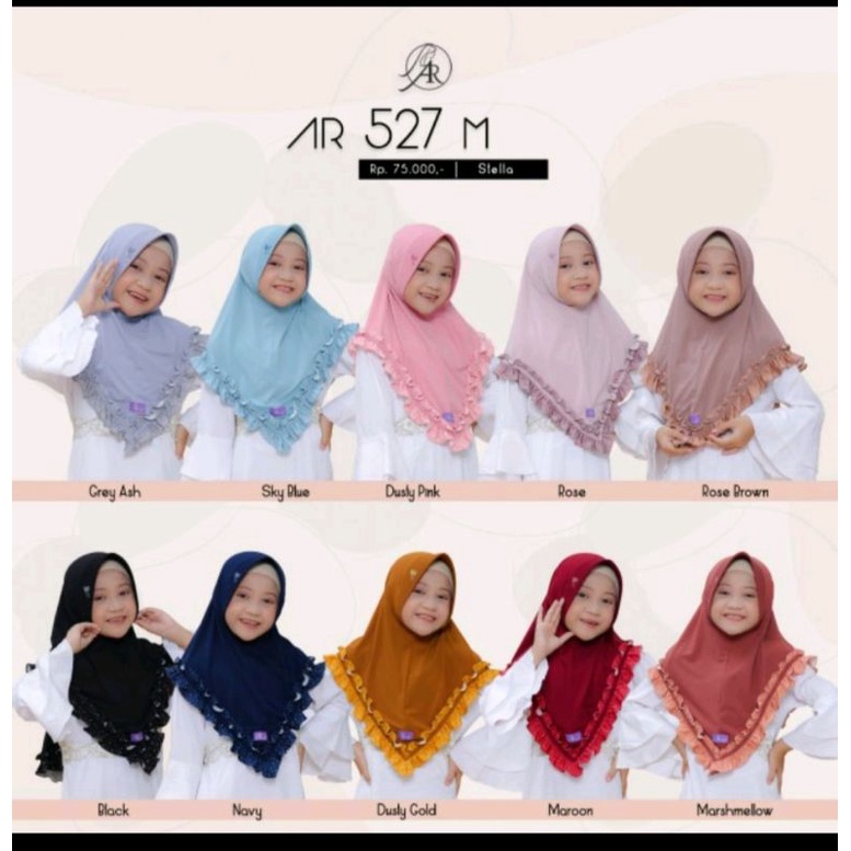 Ar 527 medium Hijab Arrafi anak terbaru 2021