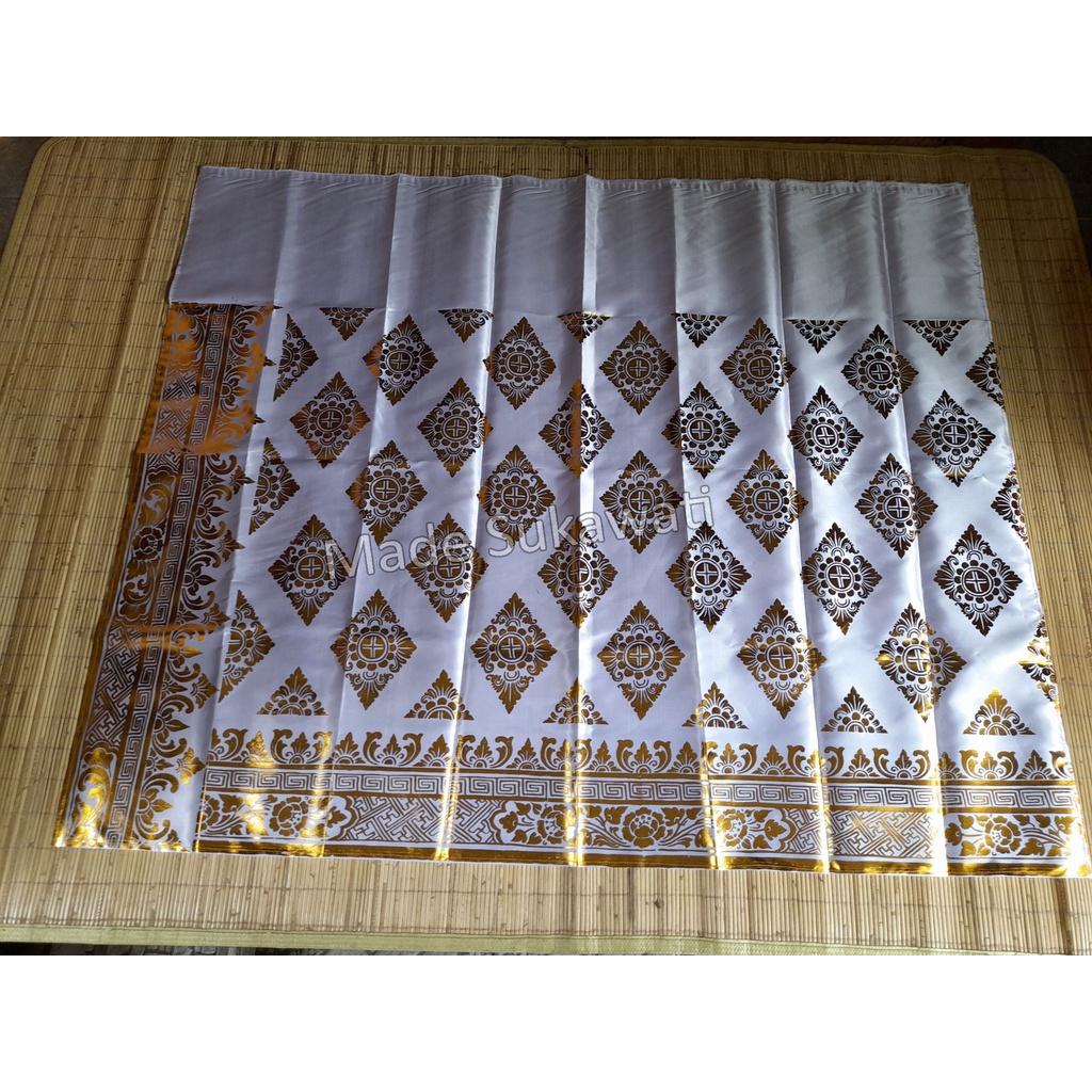 Lembaran Kain prada emas Satin pakaian tari bali