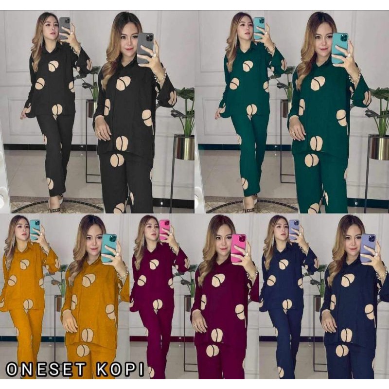 BELLE ONE SET / SETELAN RAYON DAILY ONE SET BAJU SETELAN WANITA KEKINIAN