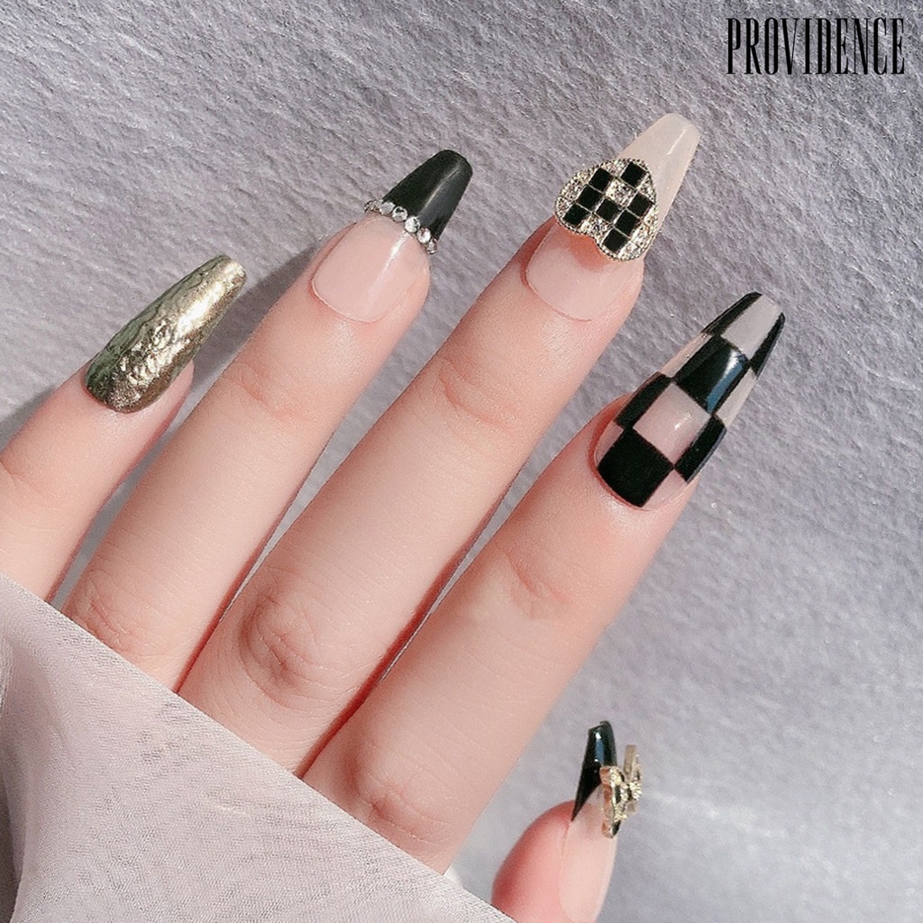Providence Nail Cubic Zirconia Easily Stick Eye-catching Exquisite Heart Bear Bows Shape Stylish Nail Art Ornament for Nail Beauty