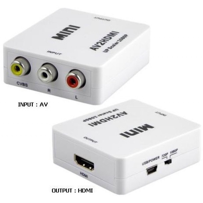 Mini HDMI AV2HDMI 1080 P Mini HDMI Ke RCA Audio Video AV CVBS HD TV