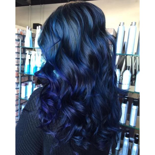 COLOR ME NIGHT BLUE hair color cream / cat pewarna rambut