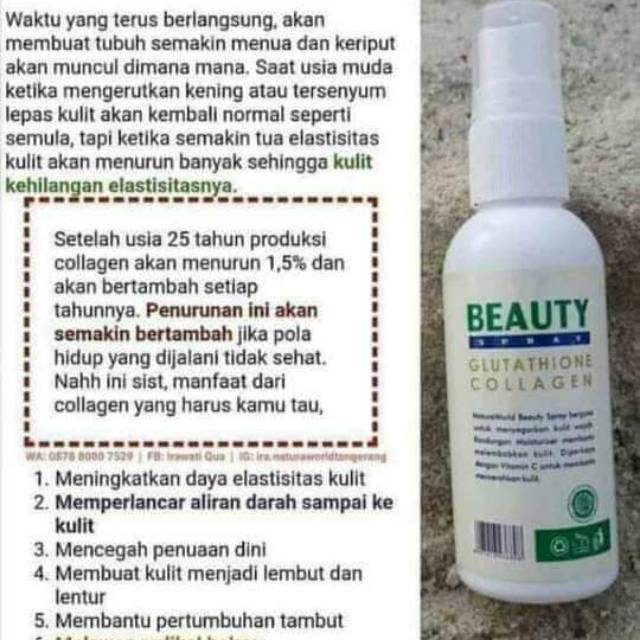 Natura Beauty Spray Glutathione Collagen