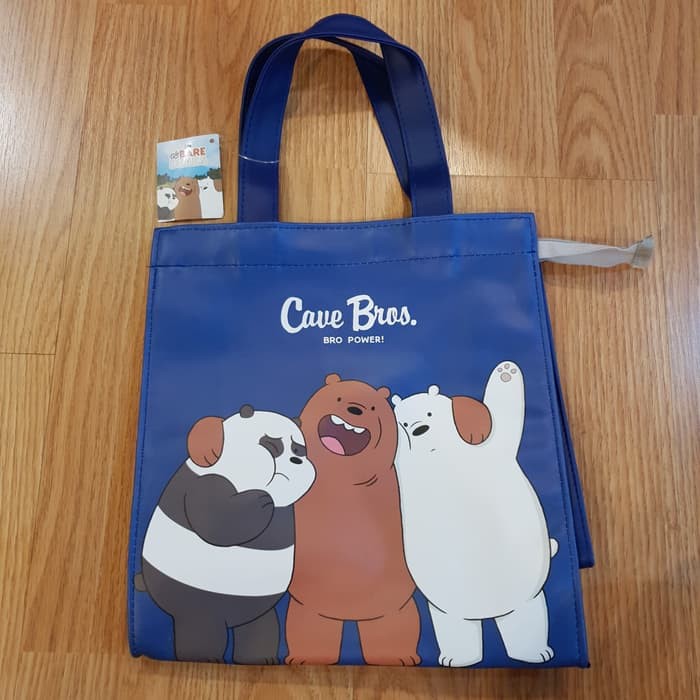 Tas Hand Bag Tote Bag We Bare Bears Official Cartoon Network Cave Bros