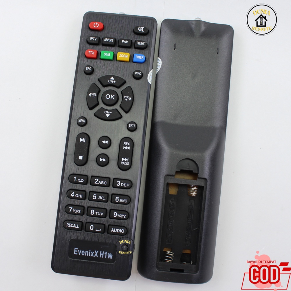 Remot Remote STB Evenix RECEIVER PARABOLA MULTIMEDIA STB DVB T2 EVINIX H1 - SET TOP BOX