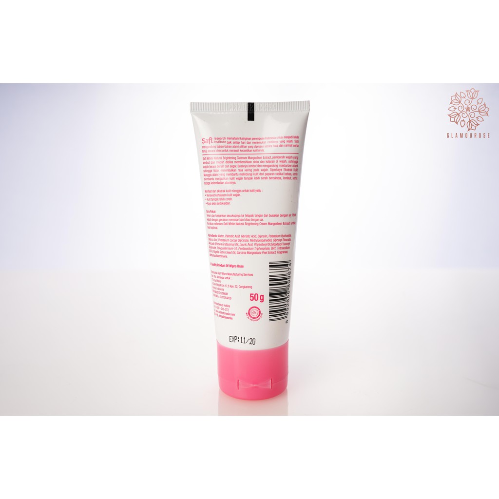 ❤️Glamouroseshop❤️ Safi White Natural Brightening Cleanser Naturally Bright MANGOSTEEN 50gr