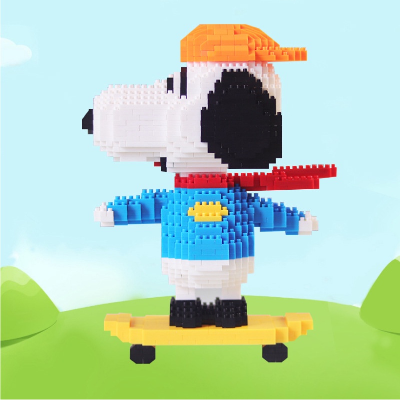 [COD] Snoopy building blocks Mainan Rakitan manual