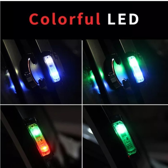 Car LED Batman Door Opening Warning Lampu Peringatan Safety Buka Pintu Mobil