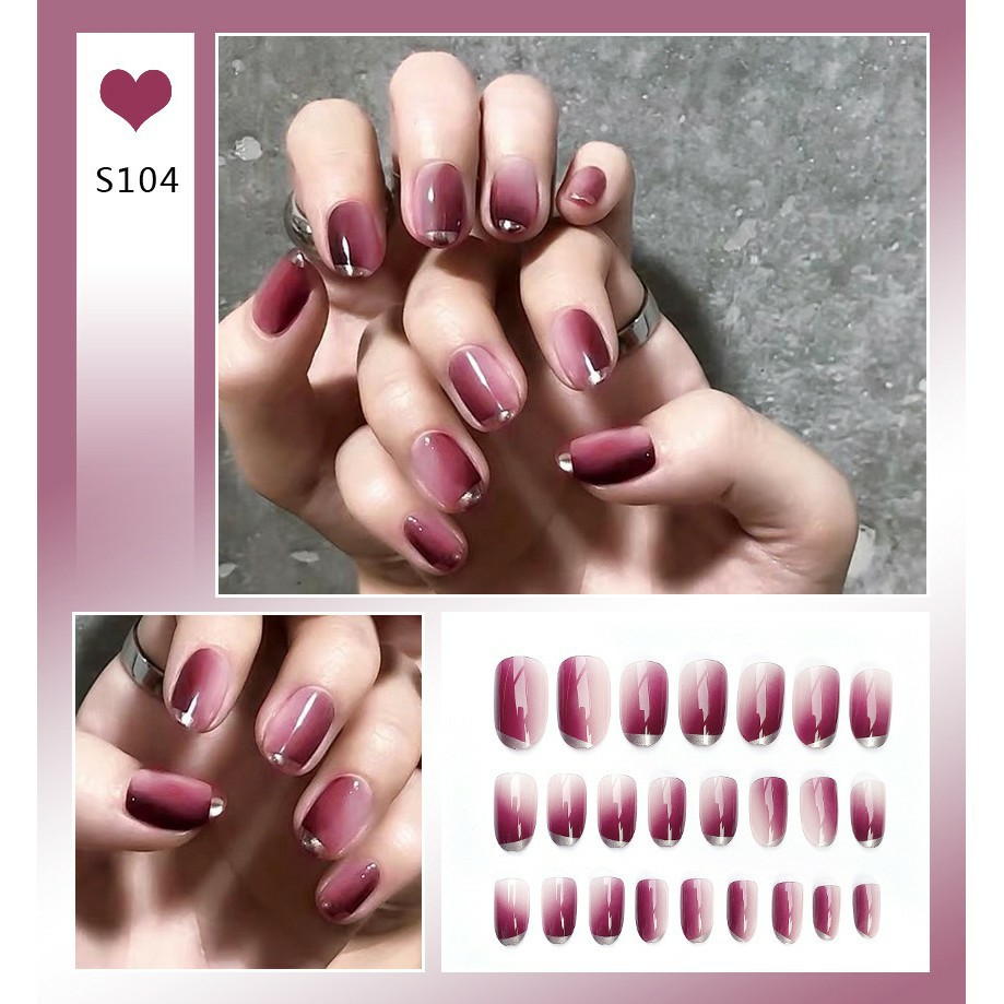 24pcs NAILS ART/ KUKU PALSU FALSE NAILS MURAH