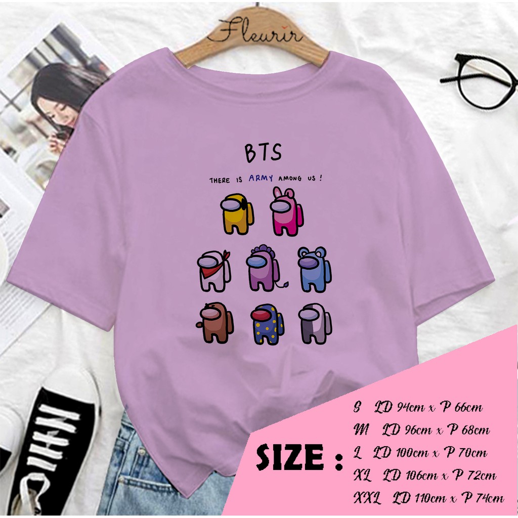 FLEURIR - KAOS KARTUN WANITA DEWASA LENGAN PENDEK TEE UNISEX