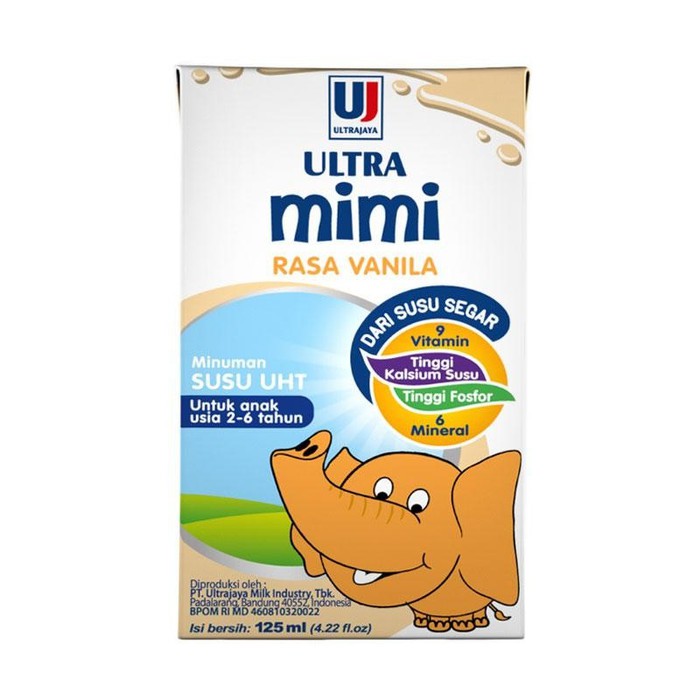 

Ultra Mimi Kids Susu UHT Rasa Vanila 125ml