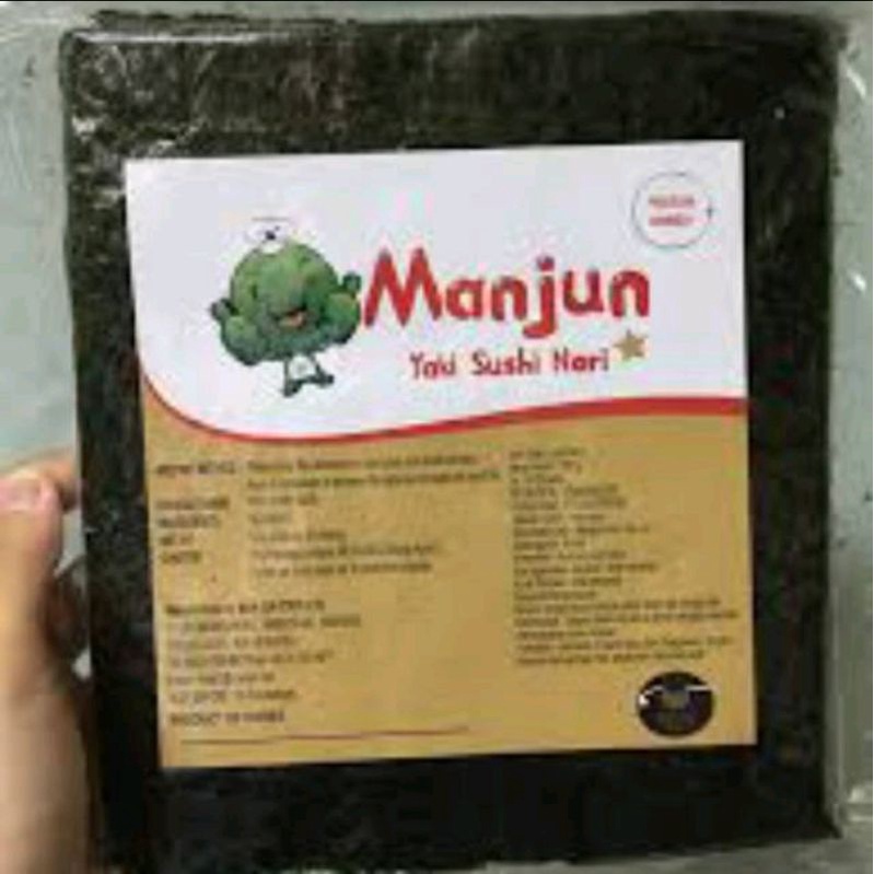 manjun nori sushi seaweed rumput laut isi 5 lembar