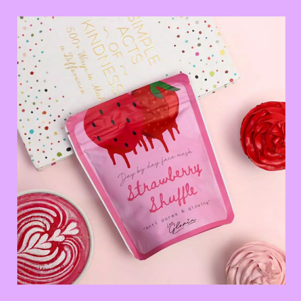 MASKER WAJAH STRAWBERRY SHUFFLE by LEA GLORIA 50 GRAM