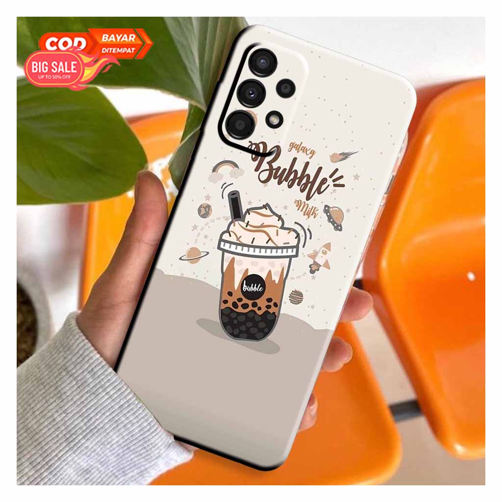Case Hp Samsung A13 PIcks Store - Wallpaper Boba Cute - Softcase SAMSUNG A13 -  Mika Hp - Hardcase -