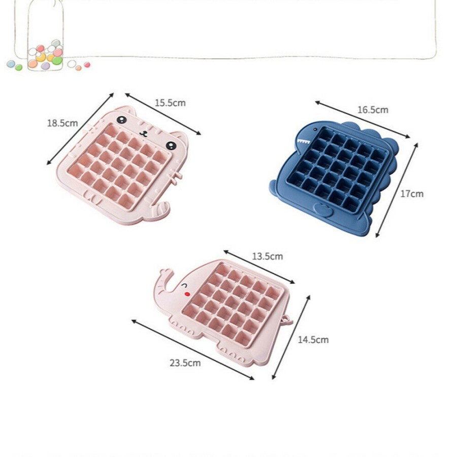 Tempat Cetakan Es Batu Karakter 25 Grid Pencetak Cokelat Agar Ice Cube