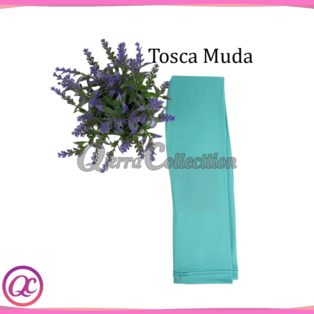 Manset tangan sambung/Bolero polos warna bahan spandek baloon all size dan jumbo-Toska