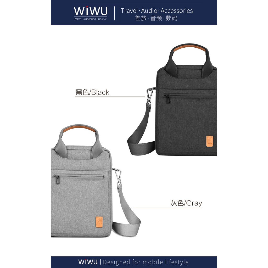 AKN88 -WIWU WP101-1 Tas Handbag Vertikal Tablet ukuran Up To 11 inch