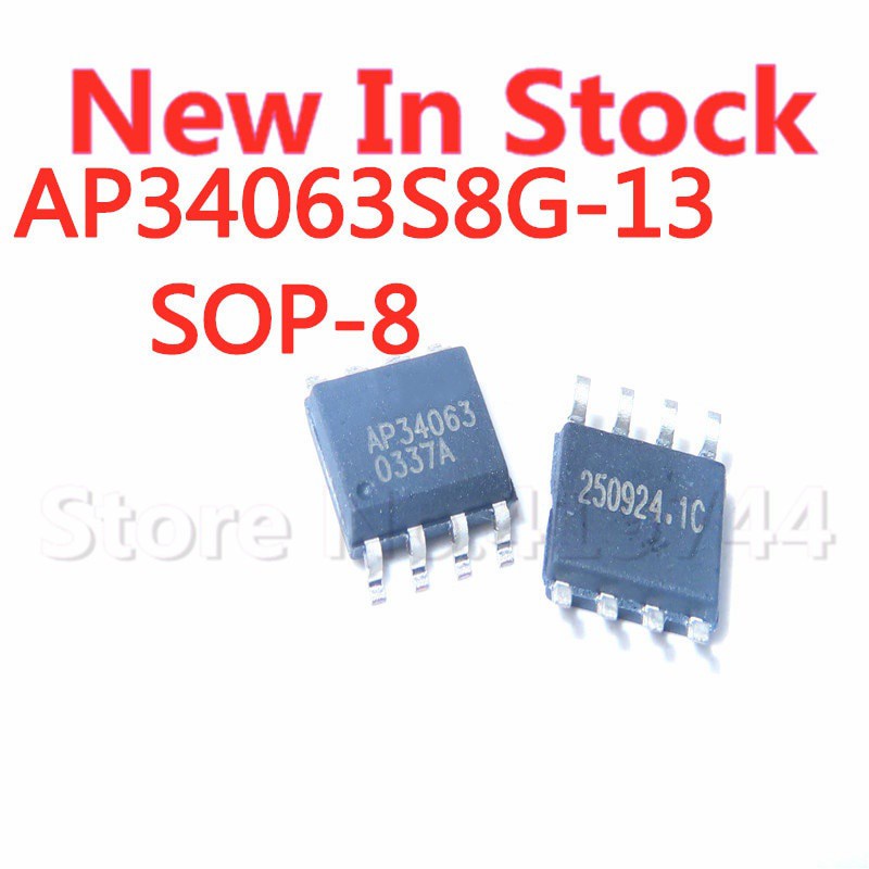 5pcs/lot AP34063 AP34063S8G-13 SOP-8 1.6A/40V DC-DC Baru Dalam Stok Berkualitas100%