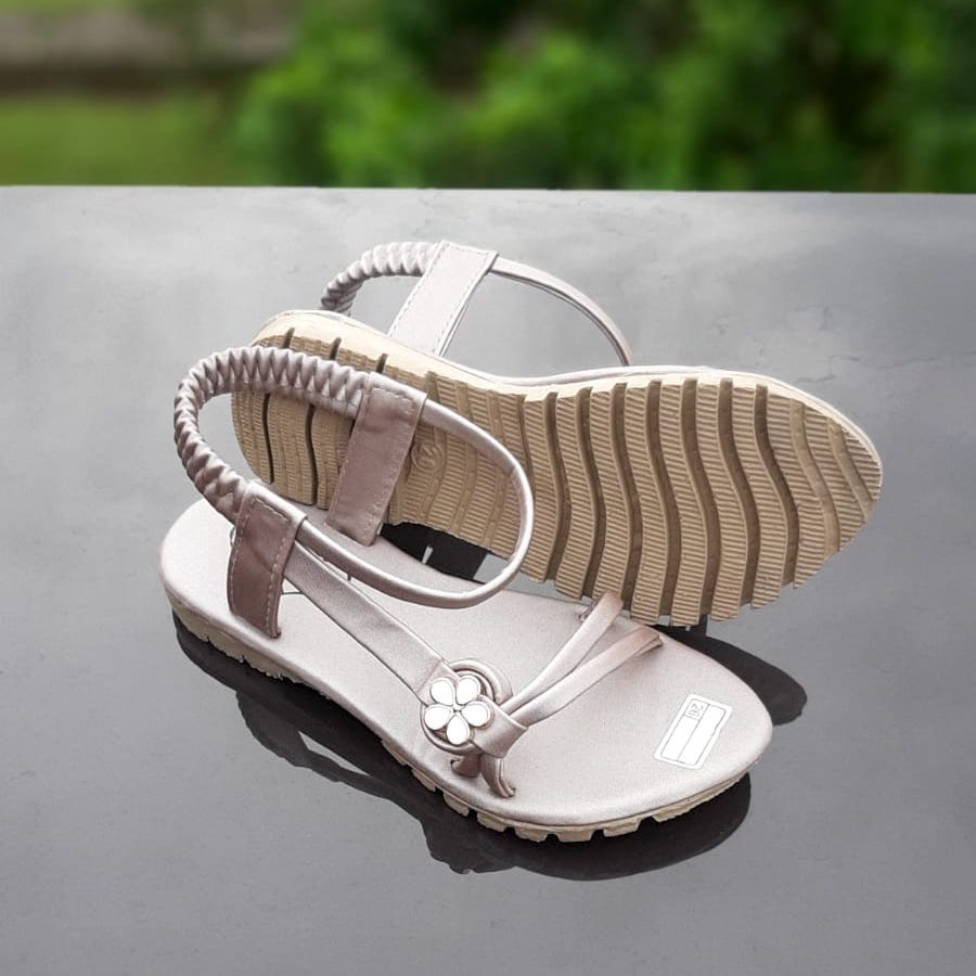 VINANDOZ SDP11-3135 Sandal Tali Anak Perempuan umur 7 8 9 tahun - Sol Karet Anti Slip Motif Bunga