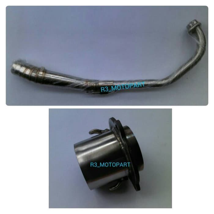 Leher Knalpot Semi Stainless + Adaptor FU New/Old Jupiter MX