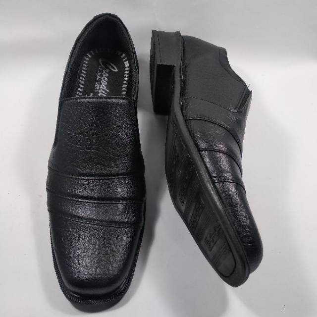 SEPATU PANTOPEL PANTOFEL FANTOVEL FANTOFEL SEPATU FORMAL KERJA HITAM CROCODILE