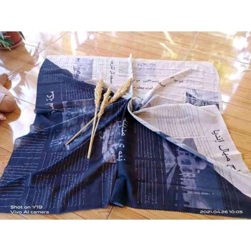 kerudung koran arab dapat 3 pcs boleh campur