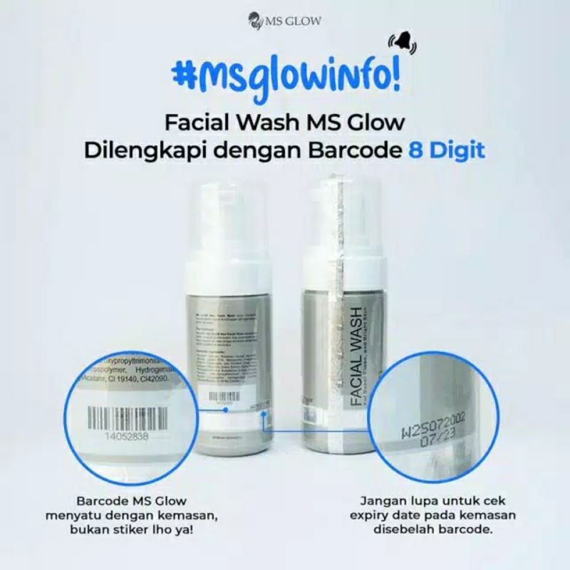 Ms glow facial wash / sabun cuci wajah / sabun wajah / MS glow
