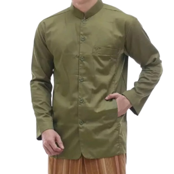 Baju Koko SemiJass Terompah Koko Haibah Model Ammu koko Habaib Lengan Panjang Toyobo