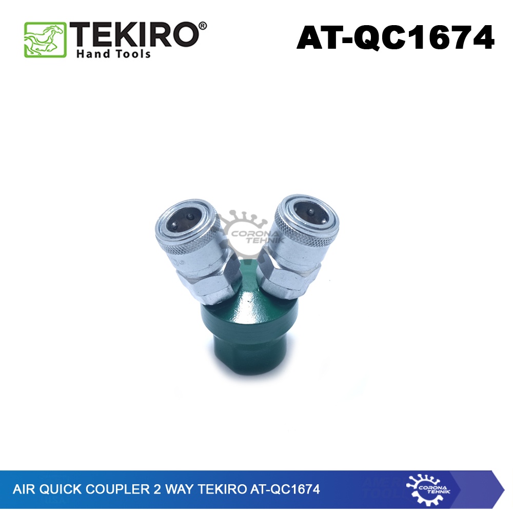 Tekiro AT-QC1674 - Air Quick Coupler Angin Cabang 2 Way