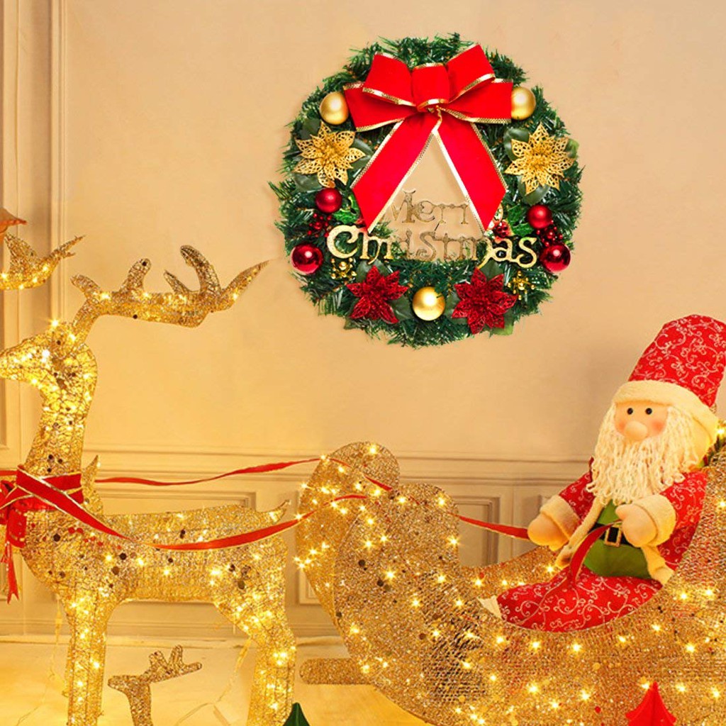 Wreath Christmas Wreaths For Front Door Outdoor Hanger Decorative