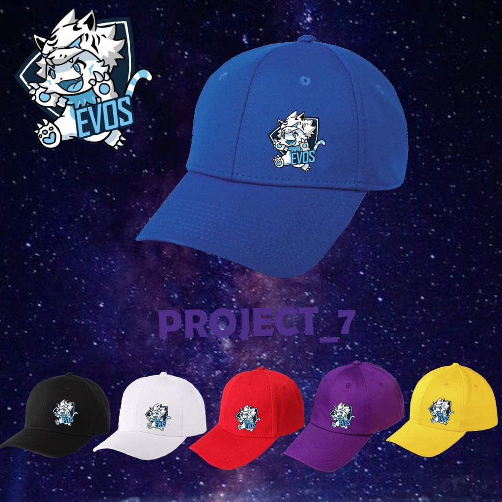 TOPI EVOS ESPORT ANAK DAN DEWASA / TOPI BASEBALL EVOS / EVOS BASEBALL CAP /TOPI LOGO EVOS
