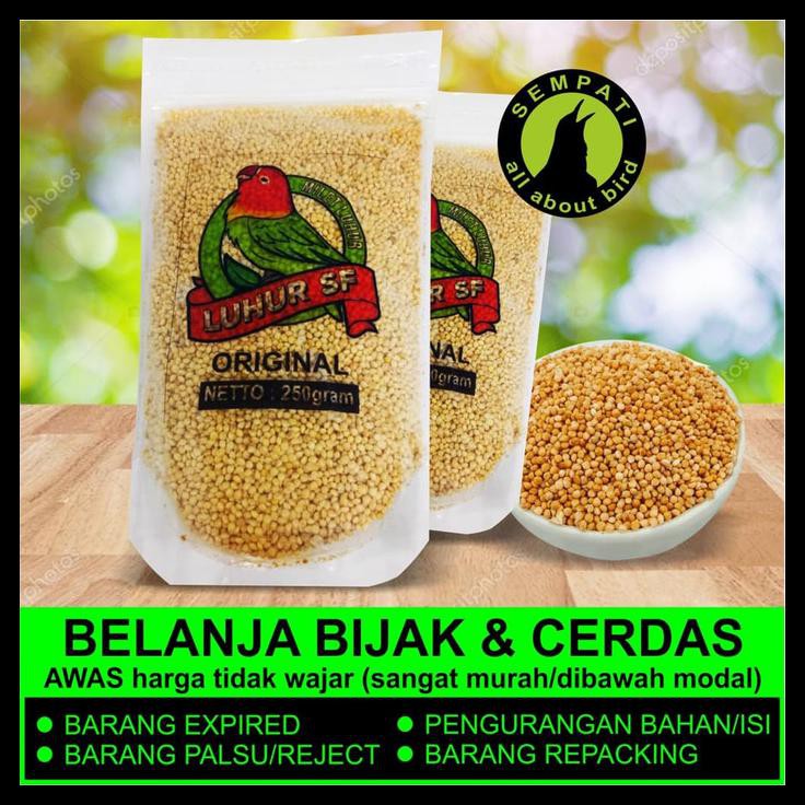 Indh Millet Luhur Sf Pakan Burung Racikan Konslet Juara Lomba Rajin Bunyi Diskon Kode 677