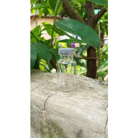Botol kaca vial 10 ml tutup karet