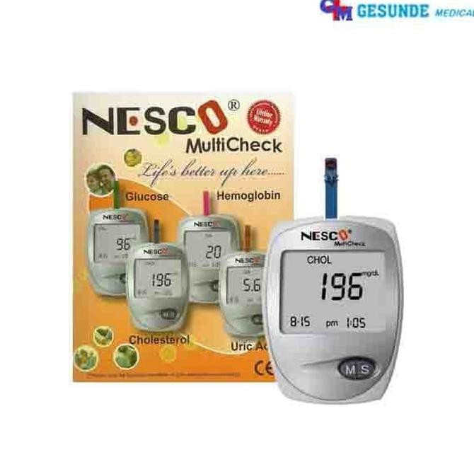 nescu gcu nesco multicheck gula asam urat kolesterol alat tes darah
