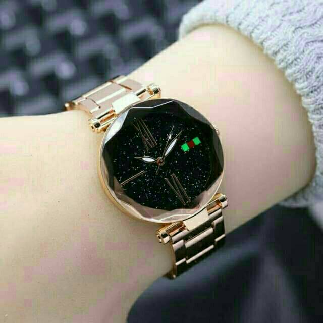 (Dikirim Dari Jakarta) Ready 5 Warna Jam Tangan Wanita Kekinian Defollie Rantai Rose