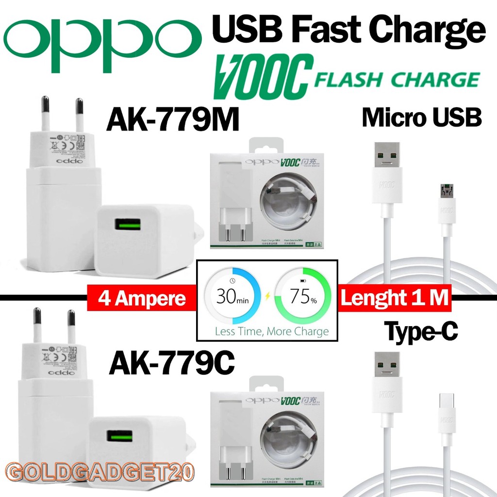CHARGER OPPO VOOC MICRO OPPO AK-779M