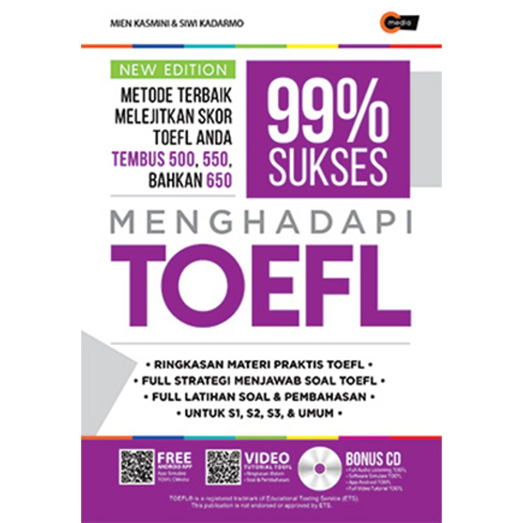 New Edition 99% Sukses Menghadapi TOEFL Free CD -Cmedia-