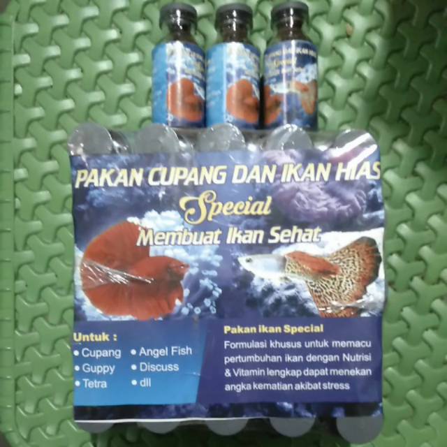 

Pakan cupang & ikan hias 3.000