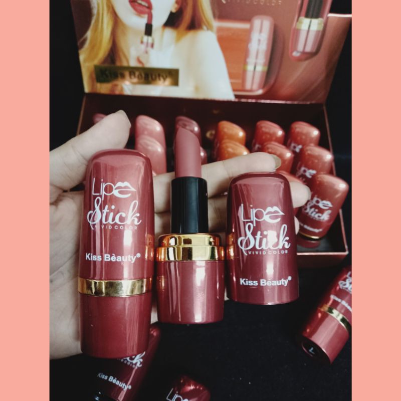 PROMO PER8PCS!!!LIPSTIK NUDE KISS BEAUTY  35800