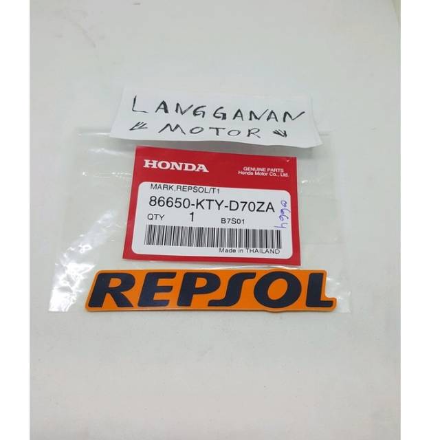 

mark stiker sticker logo repsol orange ukuran 90mm harga satuan ya boss