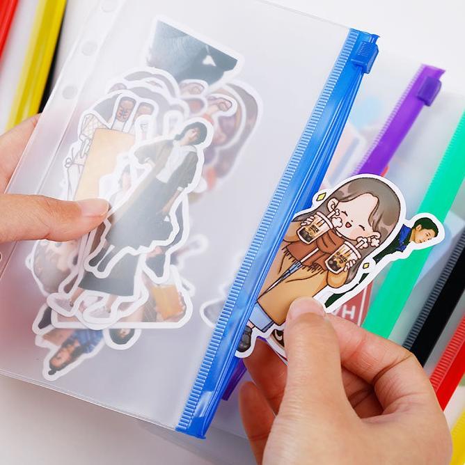 

8.8 SALE A5 A6 Zipper Binder / Tempat Menyimpan Uang Bulanan Warna Warni Colorful Organizer Isi Pocket