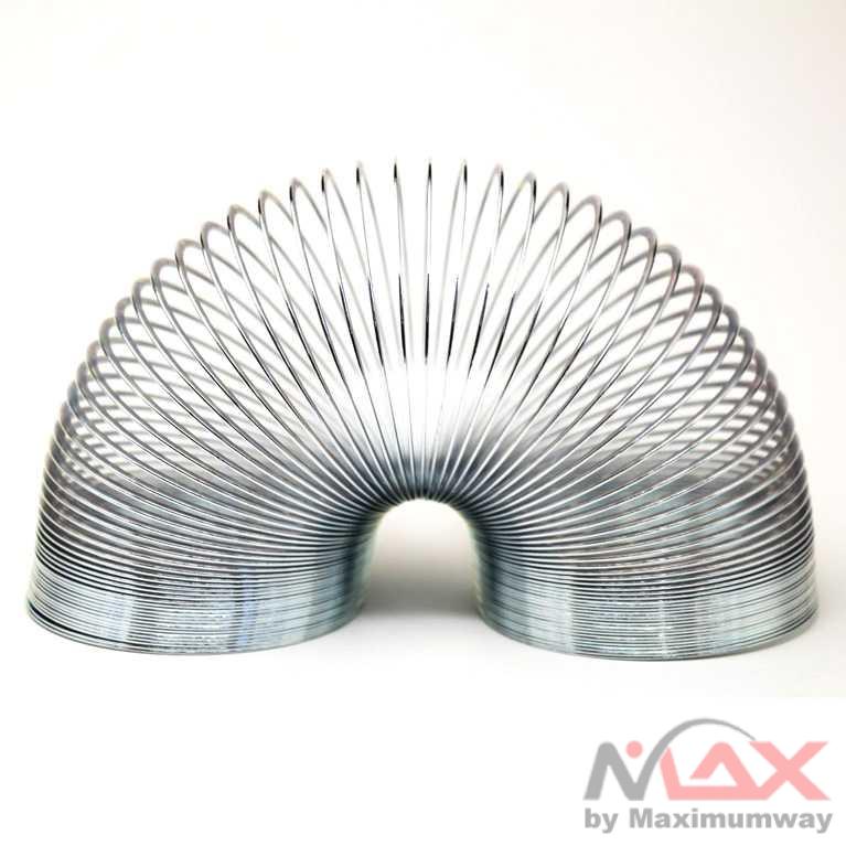 Metal Slinky Spring Anti Stress Mainan Koleksi per berjalan - YT201808 Warna Silver