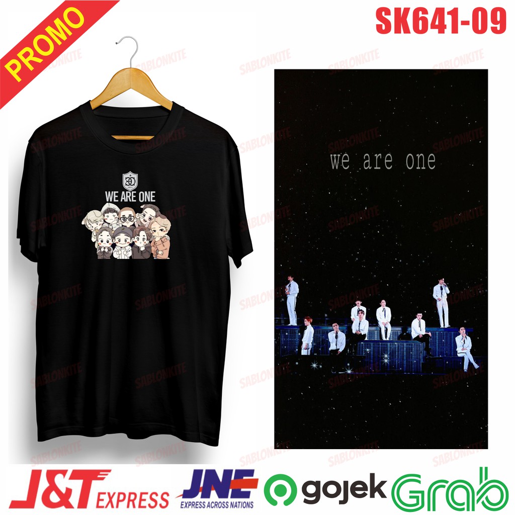 MURAH!!! KAOS EXO WE ARE ONE CARTOON UNISEX SK 641 COMBED 30S