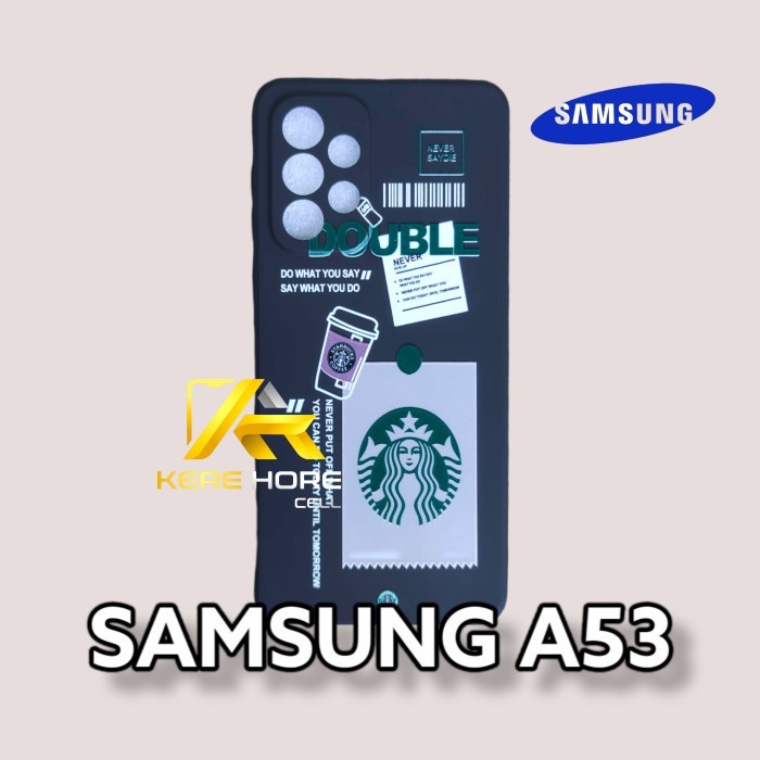 CASE SAMSUNG A53 SQUARE EDGE SOFTCASE STARBUCKS SAMSUNG A53
