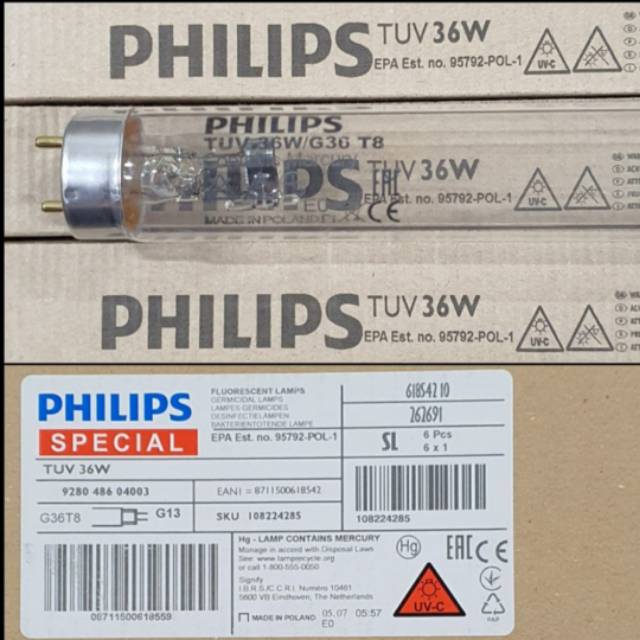 Lampu TL TUV PHILIPS 36W (mohon cek stok sebelum membeli)