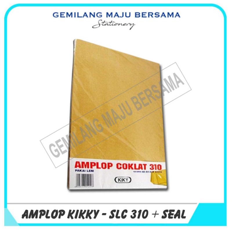 

Amplop Coklat Kiky Type 310 Folio 125 gsm Seal tropical glue