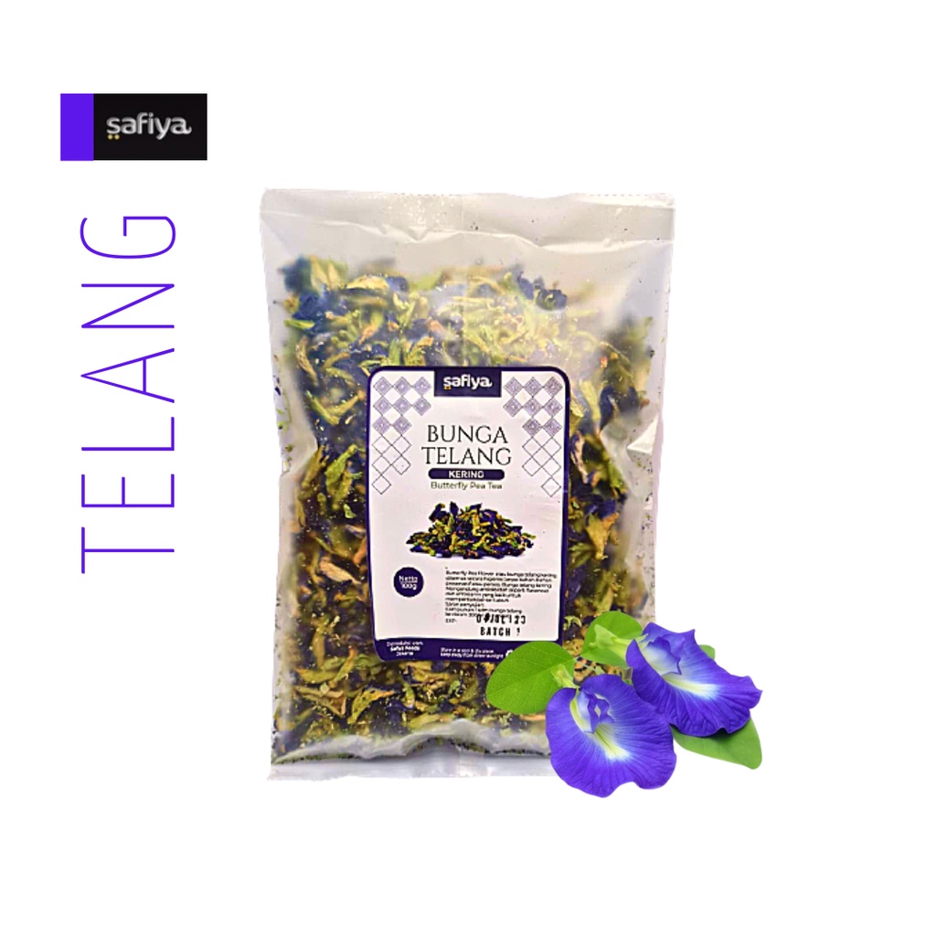 Bunga Telang 10 gr Teh Bunga Telang | Butterfly Pea Tea Original Safiya