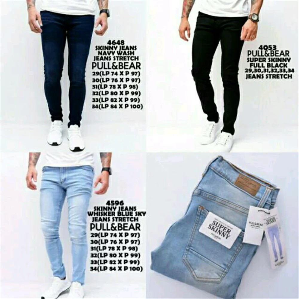 CELANA JEANS PRIA PANJANG STREATCH SKNNY SLIMFITK